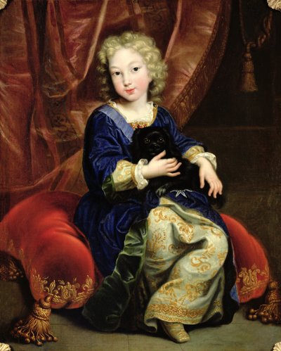 Retrato de Felipe de Francia (1683-1746) futuro Rey Felipe V de España, 1686 de Pierre Mignard